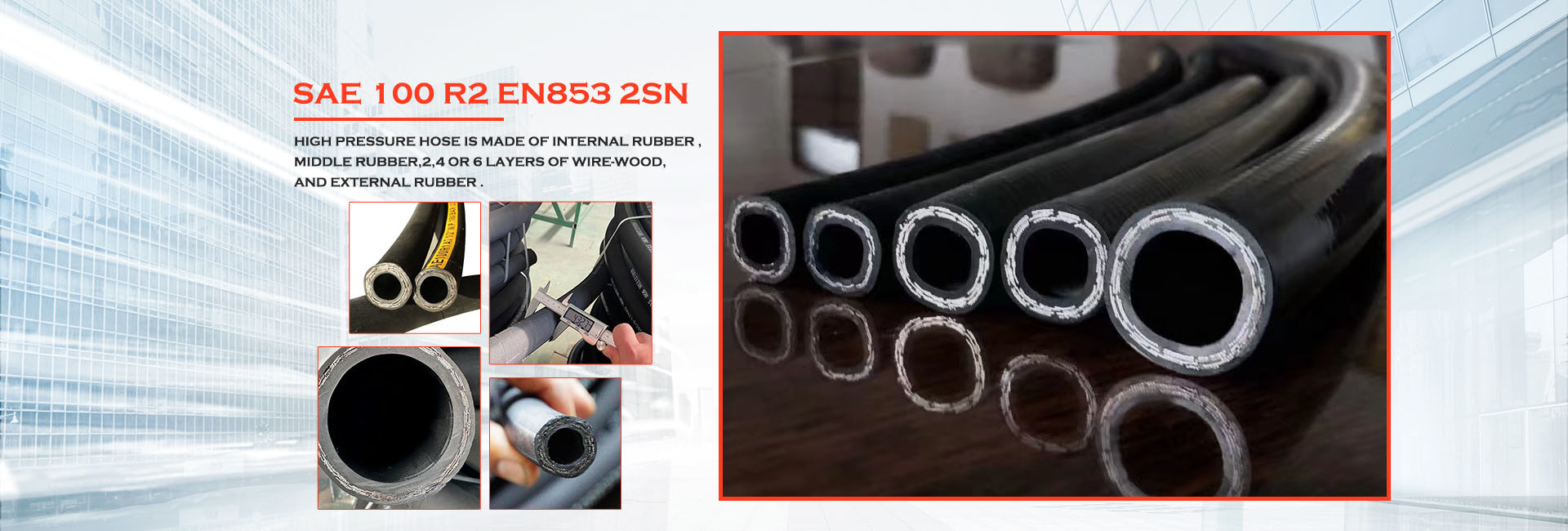 quality High Pressure Hydraulic Hose factory